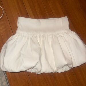 Zara White Mini Skirt bubble
